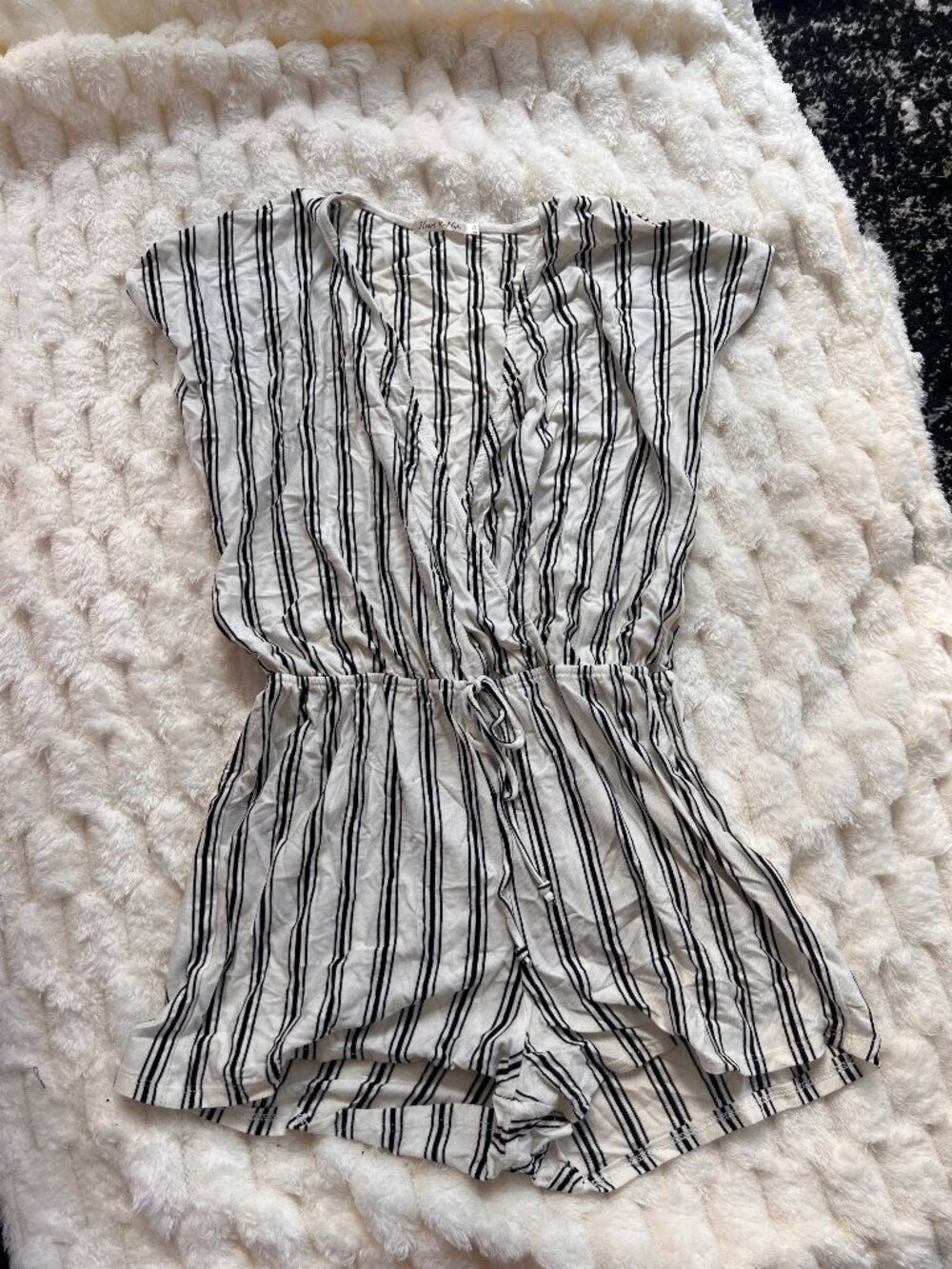 Women's Super Soft Striped Romper